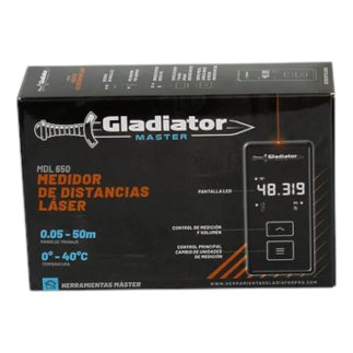 Medidor De Distancia Hasta 50Mts GLADIATOR MDL650