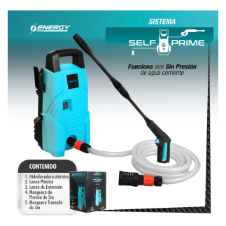 Hidrolavadora 1305Psi 1200 W Cable 5Mts, ENERGY H90S/120AA