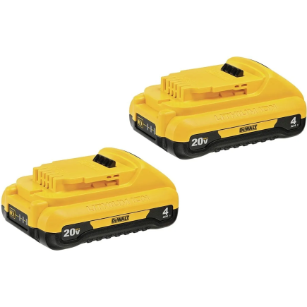 Paquete De 2 Baterías Compactas 4Ah 20V Dewalt