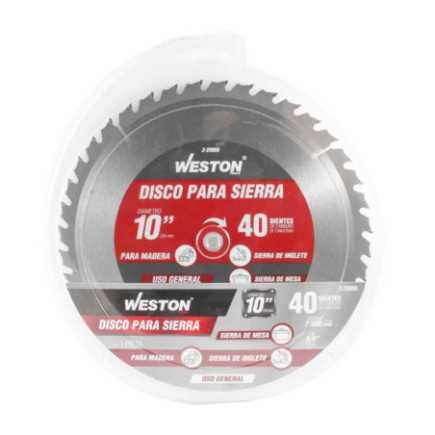 DISCO PARA SIERRA CIRCULAR P/MADERA 10'' X 5/8'' 40DT WEST-Z25055