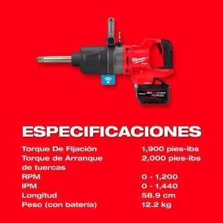 Llave De Impacto De 1" M18 Milwaukee 2869-22HD
