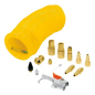 Accesorios para compresor + manguera set 14 pzas