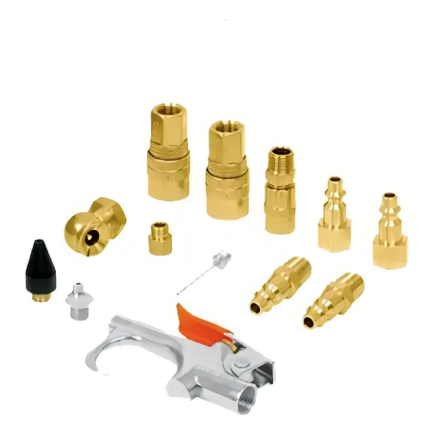Accesorios para compresor + manguera set 14 pzas