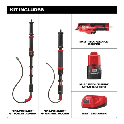 Destapadores De Mingitorio Y Excusado M12 Milwaukee 2577-2
