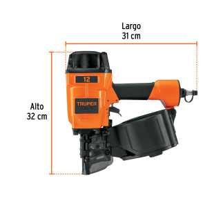 Clavadora Neumática Para Clavo En Rollo, 70Mm TRUPER 103722