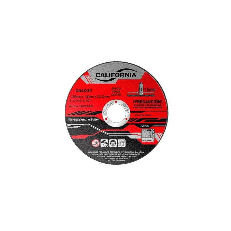 Disco De Corte 5" X 1/16"X 7/8" Acero Inoxidable