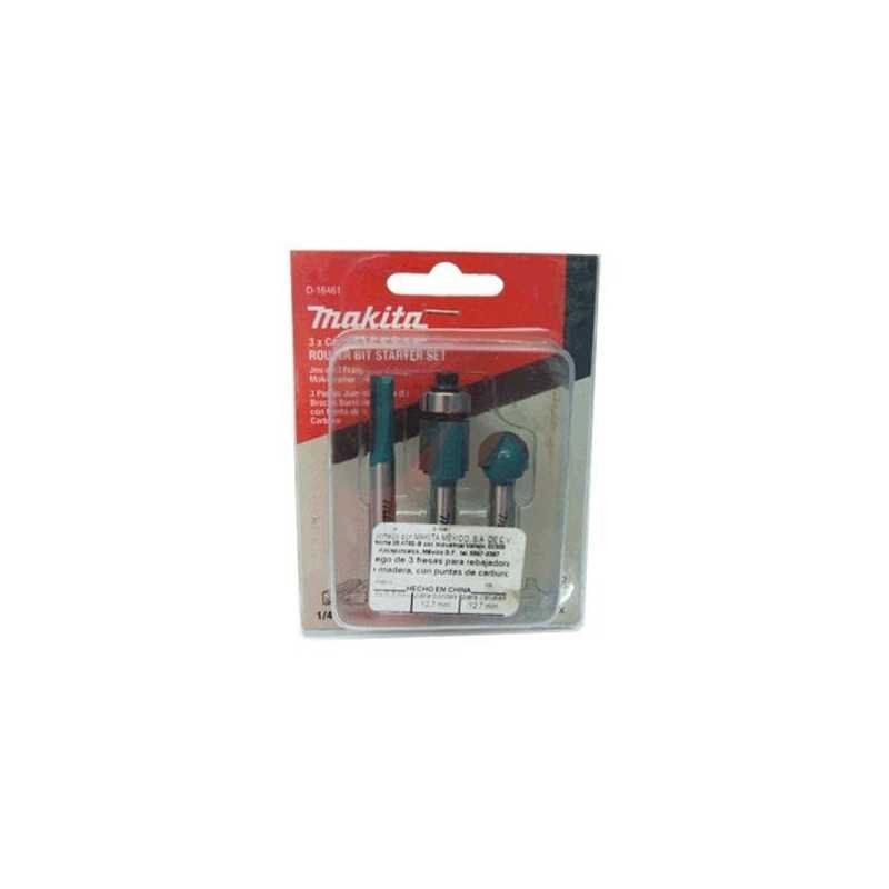 Brocas Para Router 1/2" 1/4" Zanco 3 Piezas