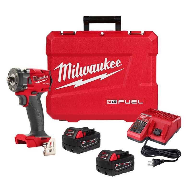 Llave De Impacto Compacta 3/8" 18 V Fuel + 2 Baterías 5 A
