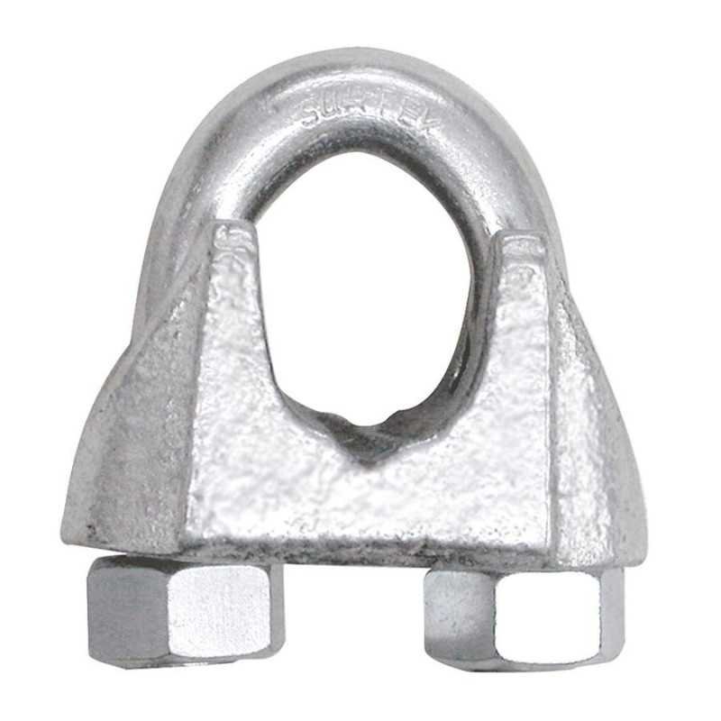 Perro De Hierro Maleable Para Cable De Acero 1/8"