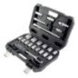 Dados 1/2" métricas + Matraca Estuche 22 pzs
