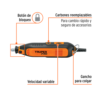 Mototool 135 W Con 97 Accesorios TRUPER 103580