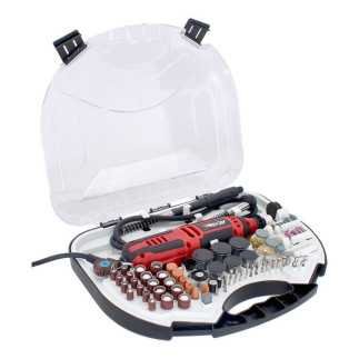 Mototool 140 W + 210 accesorios + estuche ADIR 11571