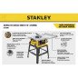 Sierra De Banco 10" 2,000 W 4,800 Rpm + Base STANLEY SST2001-B3 Sierra De Banco 10" 2,000 W 4,800 Rpm + Base STANLEY SST2001-B3