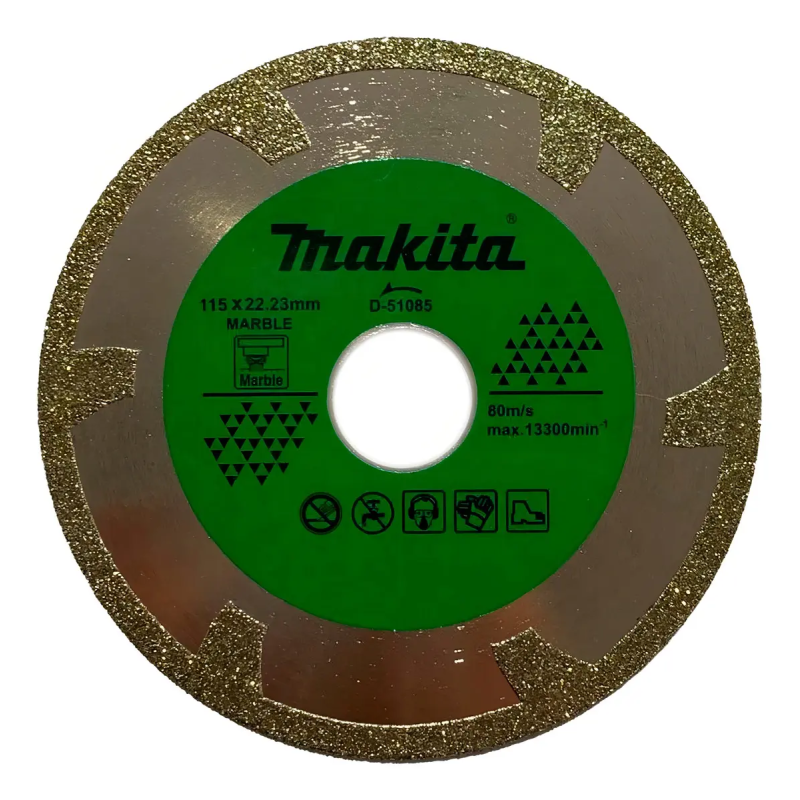 Disco Diamante Electro Depositado Corte Seco Para Mármol MAKITA D51085 Disco Diamante Electro Depositado Corte Seco Para Mármol MAKITA D51085