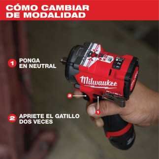 Llave de Impacto Compacta 1/2" 12 V FUEL SOLO EQUIPO Milwaukee 2563-20