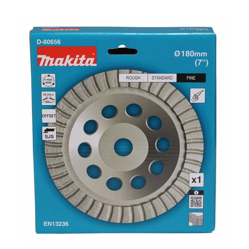Copa De Diamante 7" Turbo Para Desbaste Y Pulido Conc. MAKITA D80656 Copa De Diamante 7" Turbo Para Desbaste Y Pulido Conc. MAKITA D80656
