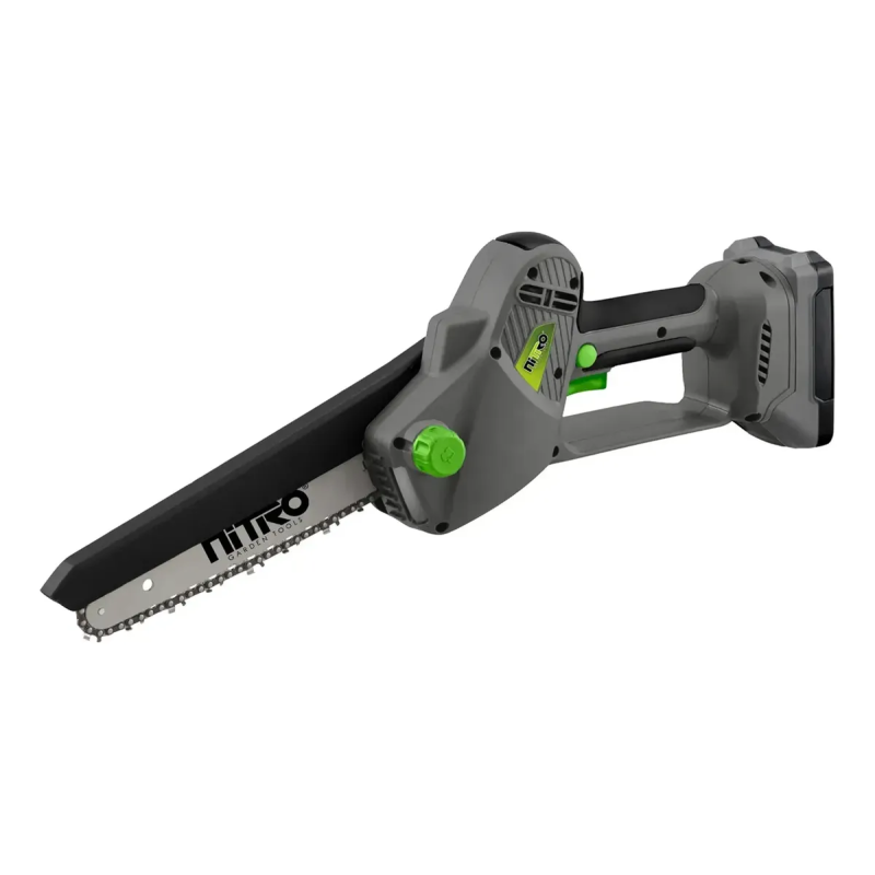 Motosierra Inalámbrica 420W Brushless 8" C/ Bat 20 V Y Cargador NITRO MSB101