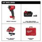 Llave De Impacto Compacta 3/8" 18 V Fuel + 2 Baterías 5 A MILWAUKEE MIL2854-22R