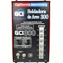 Soldadora De Electrodo 300 A California Machinery GCI300CF CALIFORNIA WELDING