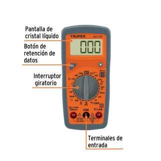 Multímetro Digital Junior, Truper 10401