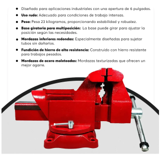 Tornillo de Banco Industrial 6" ADIR 10892