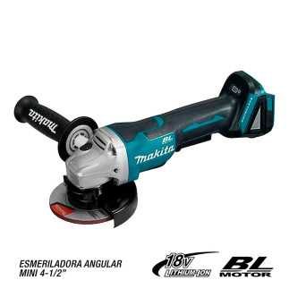Esmeriladora Angular Mini 4-1/2" 18V Makita DGA458Z