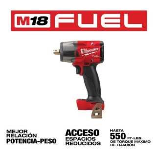 Llave De Impacto Torque Medio 1/2" 18 V Fuel Solo Equipo