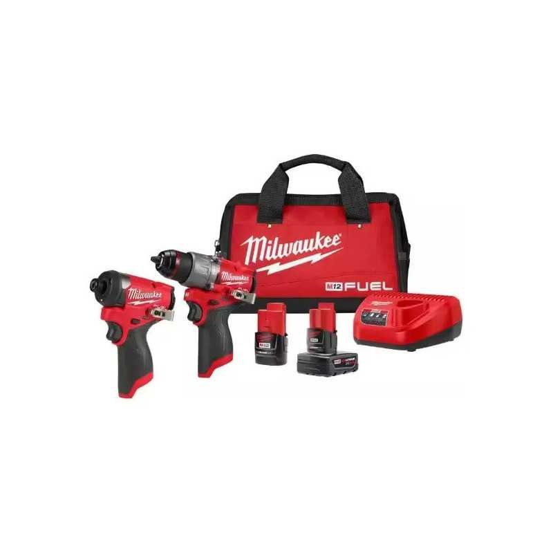 Combo Taladro + Atornillador + 2 Baterías 12 V Fuel + Bolsa