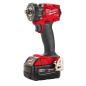 Llave De Impacto Compacta 1/2" 18 V Fuel + 2 Baterías 5 A