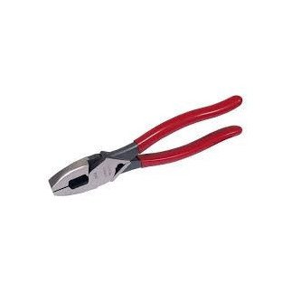 Pinza para electricista con mango rubber grip de 9-5/16" alta palanca con poncha terminale Urrea 259GHL