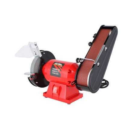 esmeril de banco 6" con lijadora de banda