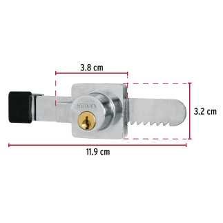 Cerradura Vitrina Hermex Trup-43535