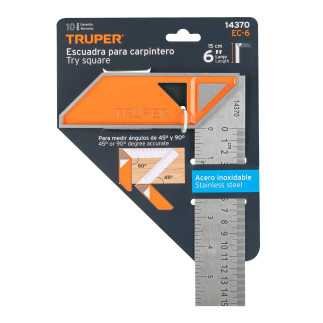 Escuadra 6' Para Carpintero Con Mango 100% De Aluminio