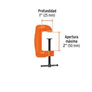 Prensa 2" Troquelada De Acero, Truper 17666