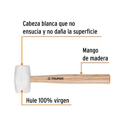 Mazo De Hule 16 Oz, Truper TRUP-16931