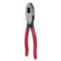 Pinza para electricista con mango rubber grip de 8-17/32" corte lateral Urrea 268G