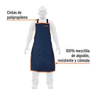 Protección Para Soldar, Peto De Mezclilla, Truper TRUP-100825