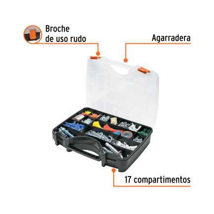 Organizador 17' Reforzado Con 17 Compartimentos Truper