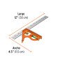 Escuadra 12' de combinación con punzón para marcar, Truper TRUP-14380