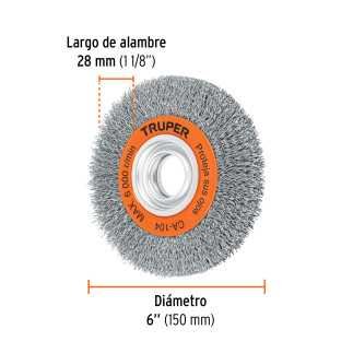 Carda 6 x 3/4' para esmeril 11520