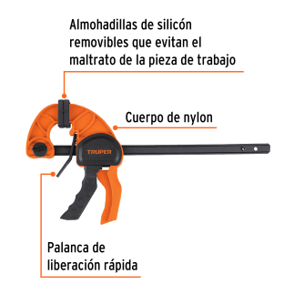 Prensa de ajuste rápido de 12' Truper 100141