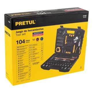 Herramientas Para Mecánica, 104 Piezas, Pretul Juego Trup-27169