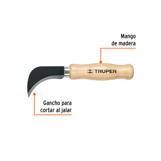 Cuchillo Curvo Para Linóleo, 8'