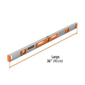 Nivel de 36" cuerpo de aluminio con protección de ABS 17038