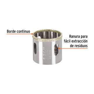 Broca sierra Diamante 1-3/4" TRUPER 17131
