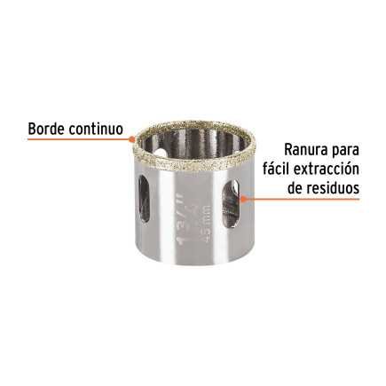 Broca sierra Diamante 1-3/4" TRUPER 17131