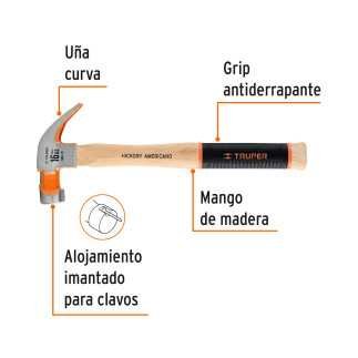 Martillo uña Pulido TRUPER TRUP-16654