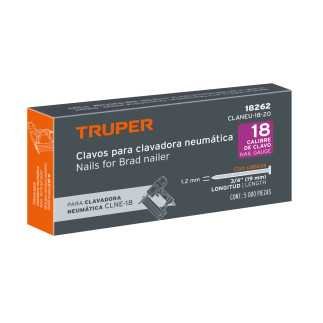 Clavos para clavadora neumática CLNEU-2, 20 mm, 5,000 pzas TRUPER TRUP-18262