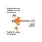 Broca para router, redondeado con moldura, 1' con balero TRUPER TRUP-11472 Broca para router, redondeado con moldura, 1' con balero TRUPER TRUP-11472