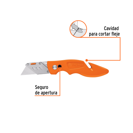 Navaja Abatible 7' Cuerpo De Aluminio Y Acero Inox, Truper